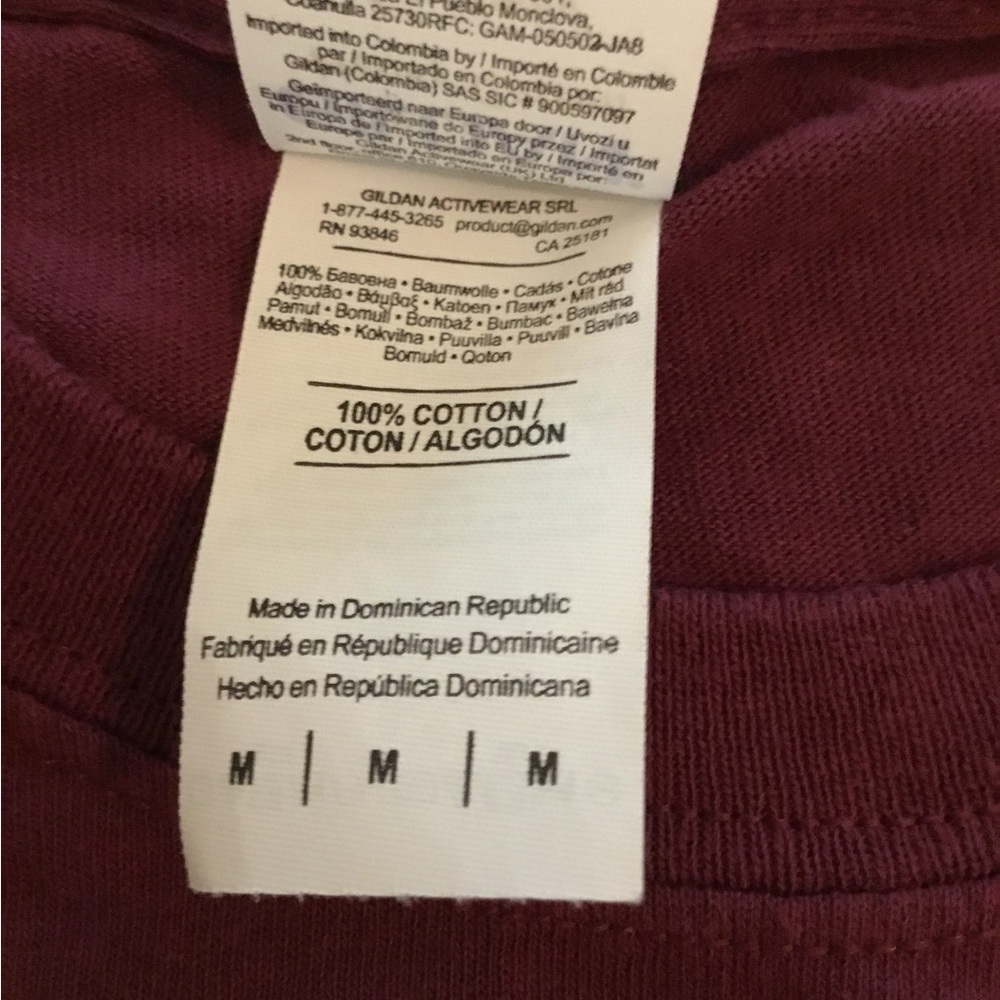 Kingsland Manor, Nutley, NJ Maroon Crewneck T‑Shirt - Picture 3 of 4